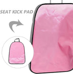 Car Kick Mat and Back Seat Kick Protector for Pink Non-Slip Vehicle Seat Back Cover Mat Sturdy Automotive for Family Cars