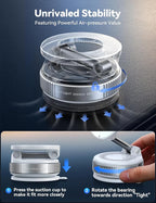 Vacuum Magnetic Car Phone Holder, Strongest Suction Cup 360° Adjustable Magsafe Car Phone Mount, Foldable Cell Phone Holders for Your Car for iPhone 16 Pro Max 15 14 13 12 Plus/Android