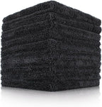 Creature Edgeless Auto Detailing Towels (10-Pack) Professional 70/30 Blend, Dual-Pile Plush Microfiber, Buffing & Polishing, 420gsm, 16in x 16in, Black