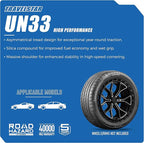 Set of 2 (Two) UN33 235/55R18 100V High Performance All Season Passenger Tire 235/55/18 HP Radial Mud Snow Car Tires -Includes Three-year Road Hazard Warranty (Tire Only)