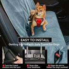 Dog Car Seat Cover for Back Seat, Back Seat Pet Cover for Dogs Waterproof, Scratchproof Dog Backseat Cover, Non-Slip Bench Car Seat Protector, Universal Fit Most Cars, SUVs, Trucks, Blue