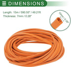 Universal Car Door Edge Protective Sealing Strip U-Type Door Scratch Protection Guard, 49.21ft 15m, Anti-scratch Collision, PVC Iron, Orange