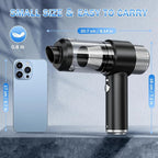 Handheld Car Vacuum Cleaner, 16000PA Hand Held Vacuum Portable Cordless, 2 in 1 Air Duster and Vacuum Cleaner with LED Light, Multi-Nozzles, 120W High Power Mini Vacuum for Home, Pet, Office