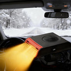 Portable 12V Car Heater for Vehicle, 2-in-1 150W Fast Car Defroster Windshield Heater with 360° Rotation, Plug into Cigarette Lighter for Car,Truck,SUV,RV, Thanksgiving Gift