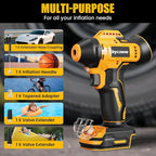 Tire Inflator Compatible with Dewalt 20V Max Battery, 160 PSI Cordless Air Compressor With LCD Digital Pressure Gauge for Car, Bike, Sport Ball (No Battery)