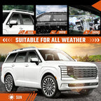 Rain Guards Compatible with Hyundai Palisade 2026, Tape-on Durable Side Window Sun Wind Deflectors, 2026 Palisade Rain Guard Black 4 PCS