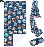 Car Seat Towel Covers Christmas Car Accessories Gifts Athletic Running Towel Performance Microfiber Post Workout Sweat Washable Cover Non Slip for Seat Outdoor Sport (National Park)