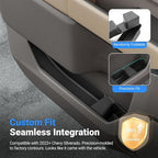 4PCS Door Side Storage Box Compatible with 2022-2026 Chevy Silverado GMC Sierra 1500 Crew Cab Door Handle Phone Pocket Tray Organizer Replacement for 2022-2026 Chevy Silverado Accessories