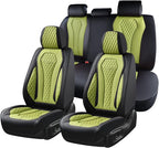 Coverado Seat Covers, Car Seat Covers Full Set, Green Car Seat Cover, Car Seat Cushion Waterproof, Luxury Auto Seat Covers, Seat Cover Car Seat Protector Fit for Most Cars