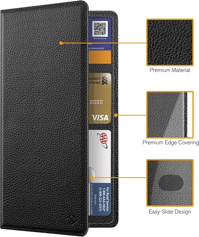 Car Registration and Insurance Card Holder, Vehicle Glove Box Card Organizer Wallet Automobile Accessories for License