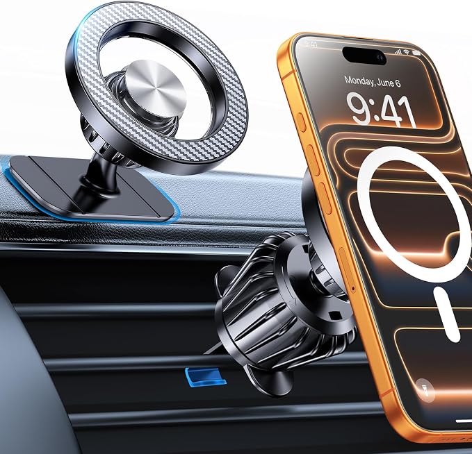 for Magsafe Car Mount【20 Strong Magnets】Magnetic Phone Holder for Car Phone Holder Mount Dash Mounted Holders Cell Phone Holders for Your Car Accessories for Women Men for iPhone 17 16 15 14