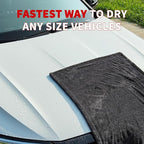 Wasal Car Drying Towel, 24" x 36" XL | 1300 GSM Microfiber, Edgeless Twisted Loop Design, 70/30 Blend, Super-Fast Drying, Streak Free