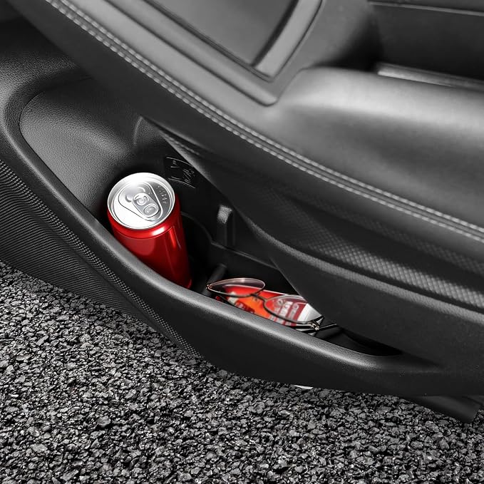 Car Door Side Storage Tray for Subaru Forester 2019–2024, Silicone Door Pocket Liner Insert Organizer, Anti-Slip Door Side Storage Box Protector Set of 4