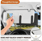 Magnetic Foldable Car Tissue Box - Easy-Install Tissue Holder for Sun Visors and Seat Backs,Premium Leather Car Napkin Organizer—Designed for Commuters,Rideshare Drivers and Families(Black)