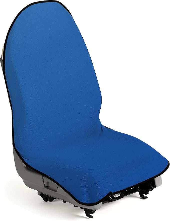 Waterproof Sweat Towel Car Seat Cover for Post Gym Workout, Running, Swimming, Beach and Hiking (Blue)