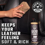 Leather Cleaner & Leather Serum Kit for Car Interiors, Furniture, Apparel, Shoes, Boots, and More (Works on Natural, Synthetic, Pleather, Faux Leather and More), 16 fl oz - 2 Items