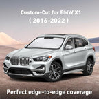 Windshield Sunshade Compatible for BMW X1 2016-2020 2021 2022, Sun Visor for Front Windshield & Window Sun Shade Cover, UV Heat Blocker & Protector, Car Accessories