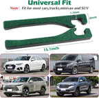 Green Car Seat Gap Filler, Set of 2 Handmade Crystal Rhinestone Diamond Car Gap Filler Green Bling Car Accessories for Women(Dark Green)