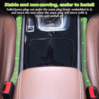 Green Bling Car Seat Gap Filler, Set of 2 Handmade Crystal Rhinestone Diamond Green Car Gap Filler Fit for Car Truck SUV Lime Green Bling Car Accessories(Grass Green)