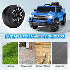 Licensed Chevrolet Colorado Electric Car for Kids, 12V Ride on Toys for Toddlers with Remote Control, Battery Powered Electric Car Ride On Vehicle w/Bluetooth, Soft Start, LED Lights - Blue
