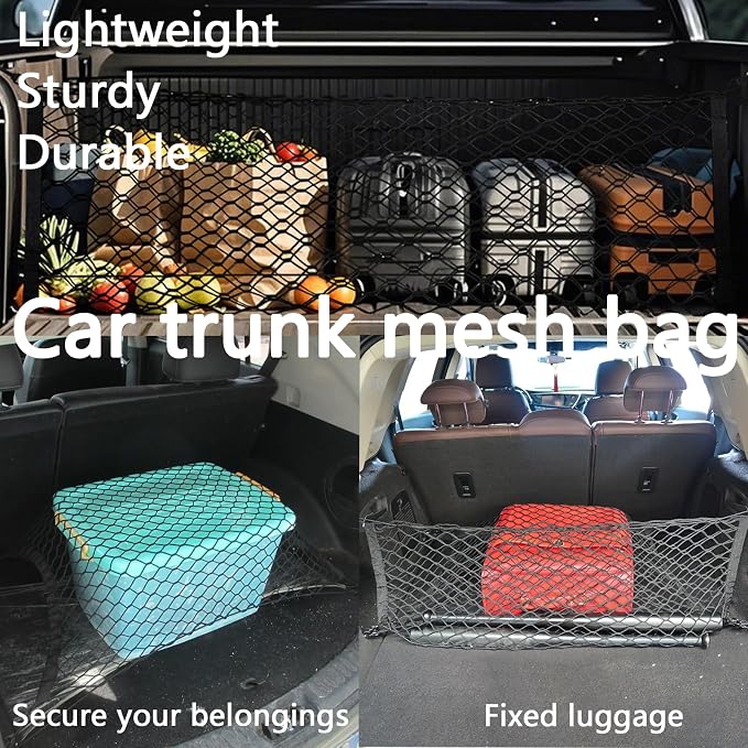 Truck Bed Cargo Net, Storage Elastic Mesh Net（43.3 * 15.7In）