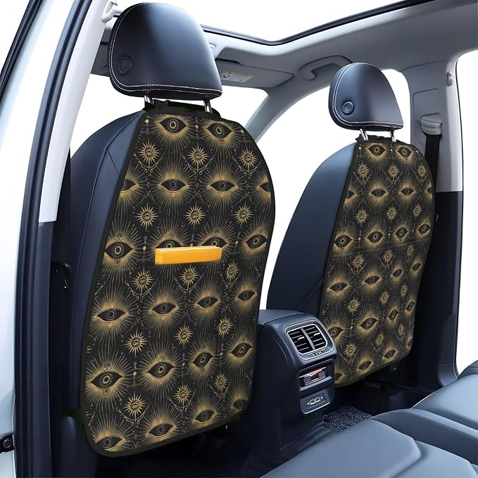 Mysterious Eye (1) for Car Seat Back Protector 2 Pack, Kick Mats for Kids and Pets, Backseat Seat Protector Cover for Car, SUV, Truck & Van