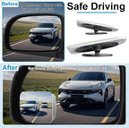 4 Pack Blind Spot Mirrors for Car, Frameless Side Mirror Blindspot Convex HD Glass Car Accessories, Side View Mirror Blindspot with Wide Angle Adjustable Stick for Cars, SUV and Trucks