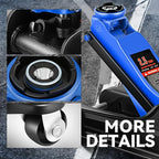 2.5 Ton Low Profile Floor Jack, Heavy Duty Steel Hydraulic Car Jack with Single Pistons Quick Lift Pump, Hydraulic Racing Floor Jack, Lifting Range 3.35" to 15", Blue