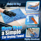 Airlab Car Drying Towel Microfiber Towels for Cars 1200 GSM Wash Auto Detailing Supplies Twist Pile Cleaning Cloth Absorbent Quick Dry Soft Loop Dry Flash Towel, 24 x 16 Inch,Pack of 1, Blue
