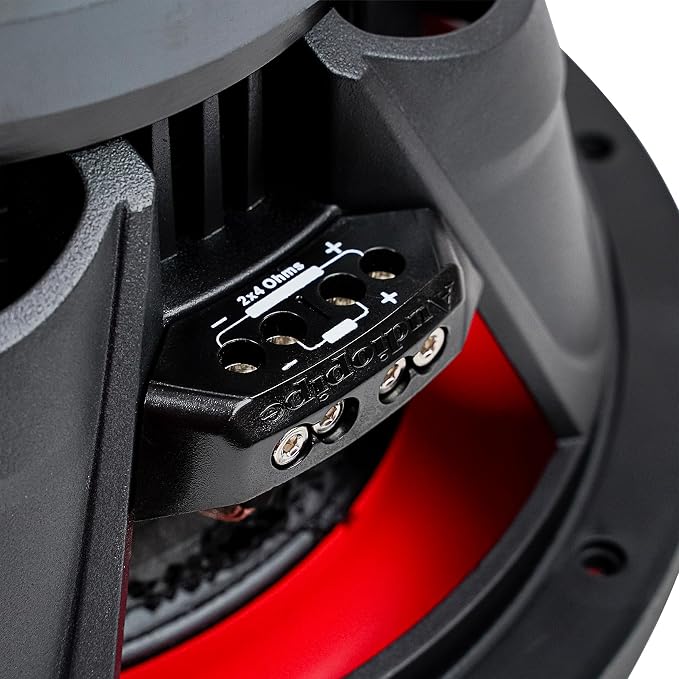 12" Quinta Stack Composite Cone Subwoofer (TXX-BDC-V-12), Superior Performance, 2400W, 5 Magnets, BASV Voice Coil, Aluminum Basket, Weaved Tinsel Leads, Multi-Connect Terminals, 2 * 4 Ohms
