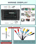 4G+64G Car Radio Stereo for Honda Pilot 2006 2007 2008 with Wireless CarPlay Android Auto, 9 Inch 1280 * 720P IPS Touch Screen Android 13 GPS WiFi Bluetooth 32-Band DSP SWC HD Camera