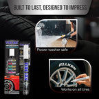 White Tire Paint Pen - Waterproof Permanent Paint pens for Car Wheels Lettering | Car Wash Safe and Durable | Made in Japan (Pack of 1)