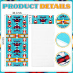 2 Pack Car Seat Towel Covers Athletic Running Towel Performance Microfiber Post Workout Sweat Washable Cover Non Slip for Seat Outdoor Sport (Navajo Tribal)