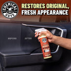 Leather Quick Detailer - Interior Cleaner and Conditioner for Natural, Synthetic, Pleather, and More, Safe for Car Seats, Furniture, Apparel, Shoes & Boots, Leather Scented - 16 fl oz