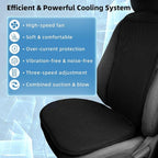 Cooling Car Seat Cover, 12V 3-Speed Car Seat Ventilated Cushion, Car Seat Cooling Pad,Universal Fit for SUV Truck Accessories, Black