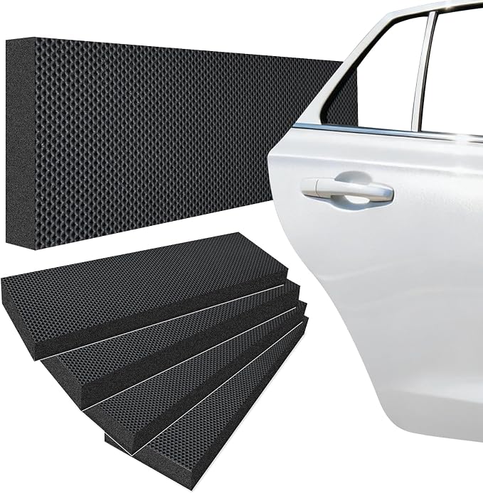Garage Wall Protector, High Density EVA Foam Car Door Protector, Self-Adhesive Anti-Collision Wall Bumper Guard, Waterproof Scratch Resistant Parking Wall Edge Protector, Black