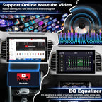 10.1 inch Single Din Touchscreen Radio 10 inch Car Stereo with Wireless Carplay Support AM FM Radio/YouTube Video/Bluetooth/Car Play/Android Auto + Backup Camera + Mic