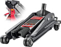 Powerbuilt 2 Ton U-Jack Garage Jack, 3000 LBS Loading Capacity, Lift Range: 4-1/2-Inch to 18-3/4-Inch, Unique Saddle for sliding jackstand into - 620516