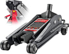 Powerbuilt 2 Ton U-Jack Garage Jack, 3000 LBS Loading Capacity, Lift Range: 4-1/2-Inch to 18-3/4-Inch, Unique Saddle for sliding jackstand into - 620516
