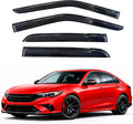 KPY Rain Guards Fit for 2018-2023 Honda Accord, Out-Channel Window Visors Vent Wind Deflectors 4PC, Car Accessories for 18-23 Accord (Sedan Only)