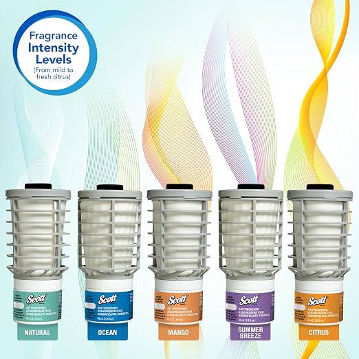 Scott® Essential Continuous Air Freshener (12370), Summer Fresh Scent (6 Refills/Case)