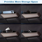 1797 2PCS Front Door Handle Storage Box fit for Ford Bronco 2021 2022 2023 2024 2025 2026 Accessories Car Pocket Organizer with Anti-Slip Black ABS Plastic (Not for Sport)