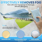 Glass Anti Fog Spray for Car Windshield - Windows Defogger Instantly Prevents Fog on Glasses, Car Windows & Mirrors - Streak-Free, Safe for All Surfaces - 5OZ/150ML