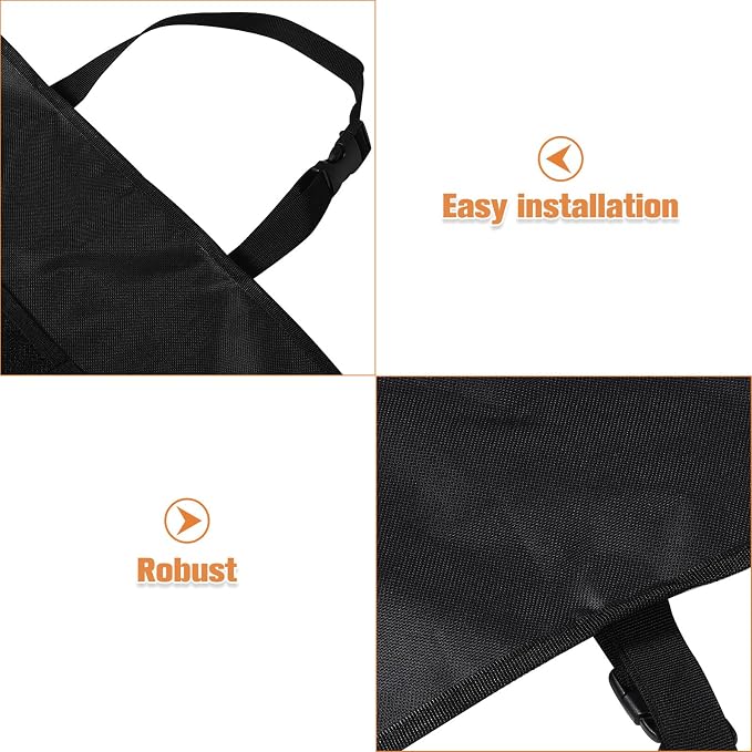 Car Seat Kick Mat Anti-kick Pad with Hanging Storage Bag Backseat Organizer for Car Seat Back Protection and Travel Accessories