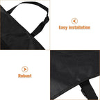 Car Seat Anti-kick Mat with Hanging Storage Bag, Backseat Organizer Pocket for Vehicle Interior, Sturdy Kick-resistant Seat Back Protector for Travel and Family Use