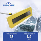 2-in-1 Telescoping Snow Broom and Ice Scraper with 18-Inch Non-Scratch Foam Head - Car Cleaning Tool with Long Extendable Handle for Windshield, Roof, Truck, and SUV, SJBLZD-PRX