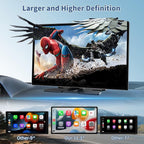 Largest 11.3" Portable Apple Carplay Screen, Wireless Car Play & Android Auto Touch Screen, Car Stereo with App View/4K Dash Cam/Backup Camera/Mirror Link/Voice Control/Music Play