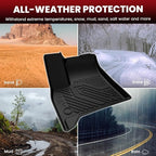 Floor Mats & Cargo Liner with Backrest Mat for Chevy Traverse 2024-2026 (Only 7 Seats) & GMC Acadia 2024-2026 (Only 7 Seats) & Buick Enclave 2025-2026, All Weather TPE Custom Fit Floor Liners