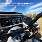 Bypass 2.0 Motorcycle CarPlay Bluetooth Headset Adapter with Passthrough USB-C Charging Port (Grey)