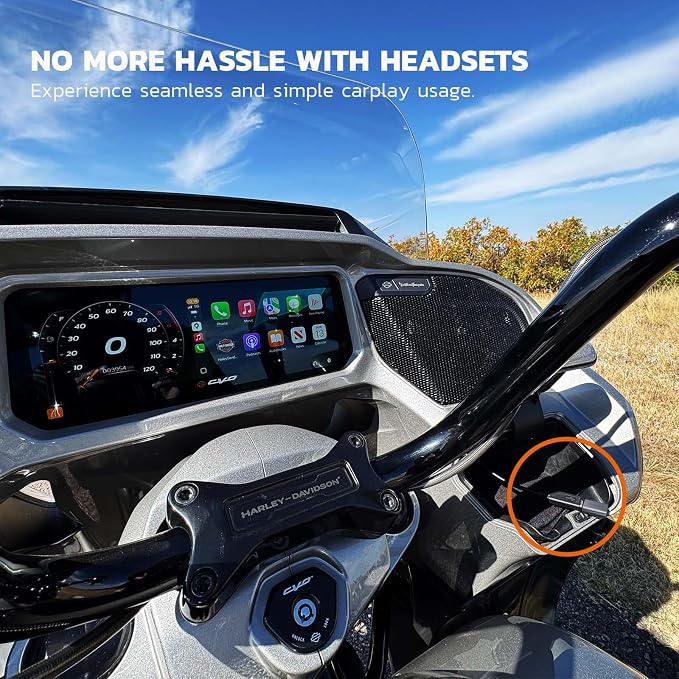 Bypass 2.0 Motorcycle CarPlay Bluetooth Headset Adapter with Passthrough USB-C Charging Port (Grey)